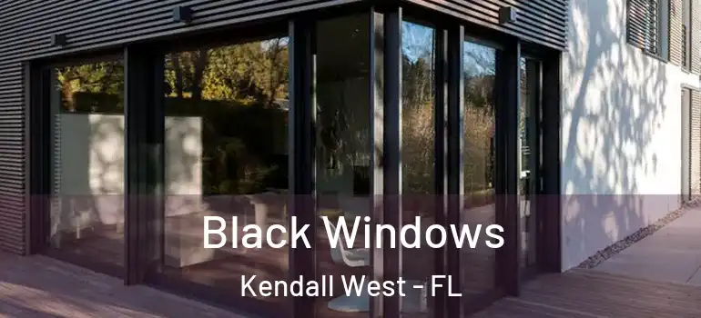  Black Windows Kendall West - FL