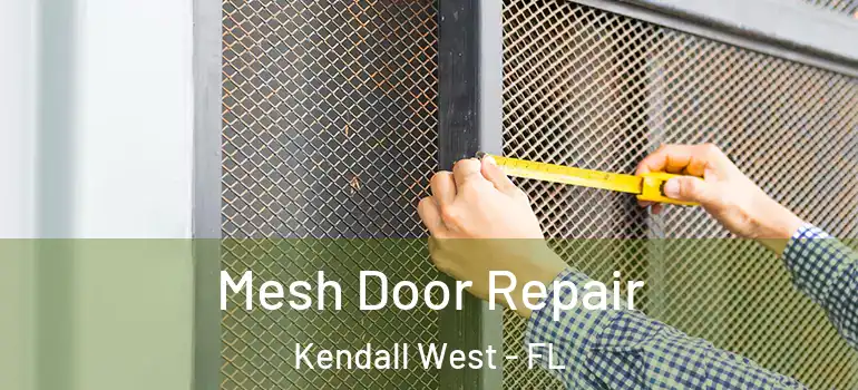  Mesh Door Repair Kendall West - FL