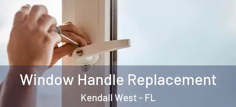  Window Handle Replacement Kendall West - FL