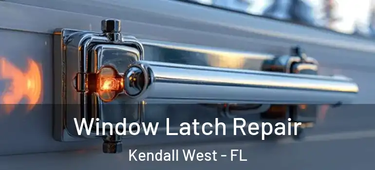  Window Latch Repair Kendall West - FL